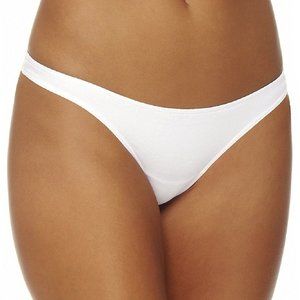 Elita Les Essentials Cotton Bikini Thong White - 1100